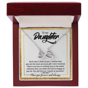 To My Daughter - Endless Love Necklace