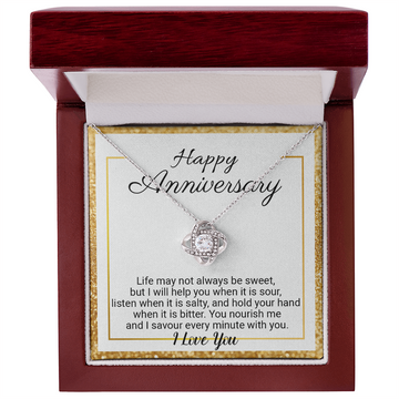 Happy Anniversary - Love Knot Necklace