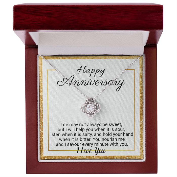 Happy Anniversary - Love Knot Necklace