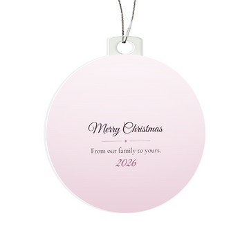 Merry Christmas 2026 - Acrylic Bulb Ornament