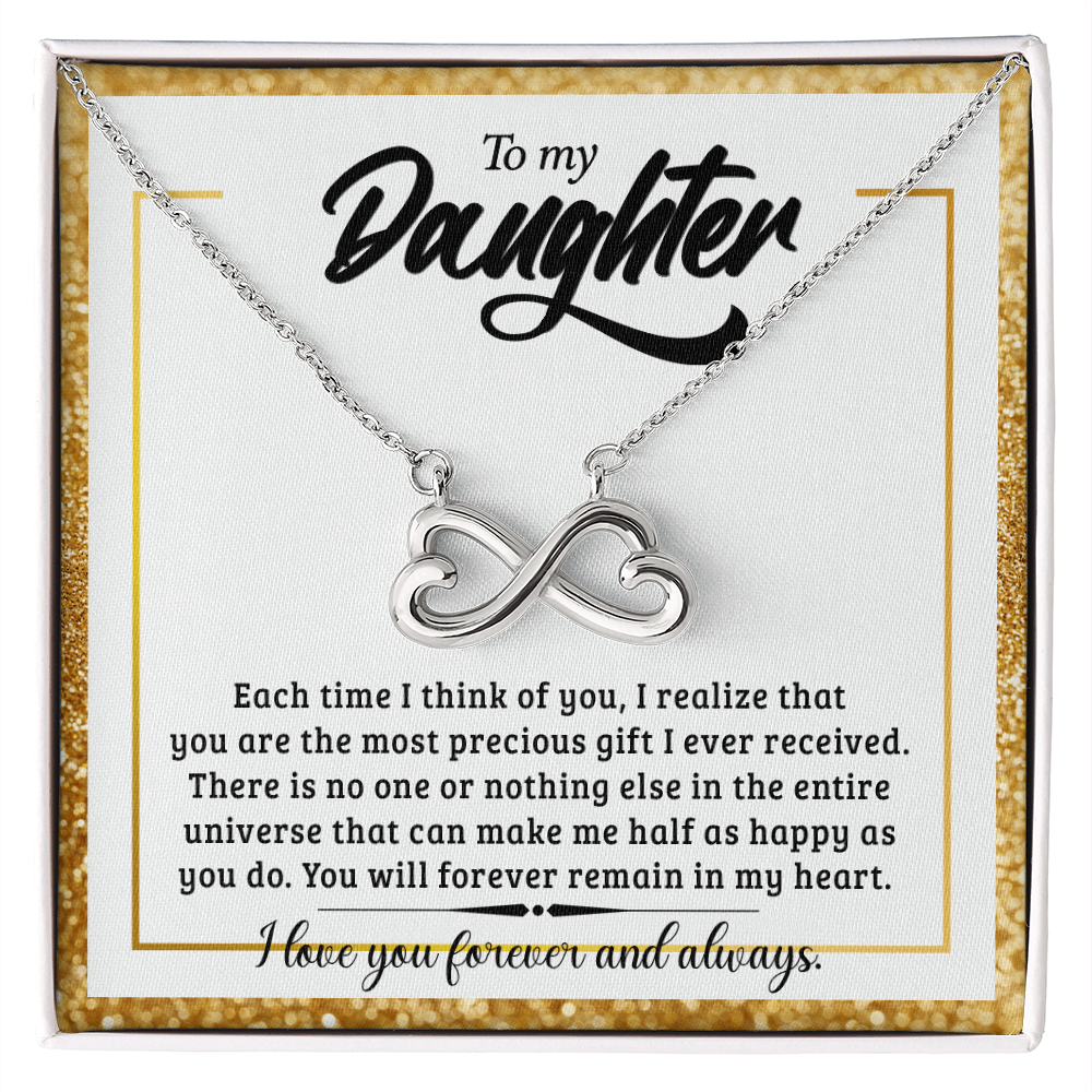 To My Daughter - Endless Love Necklace