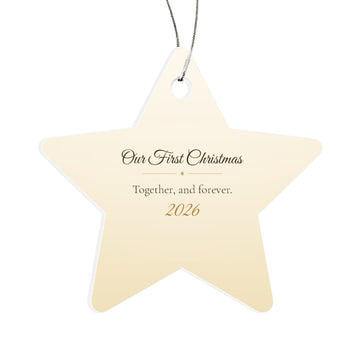 Our First Christmas 2026 - Acrylic Star Ornament