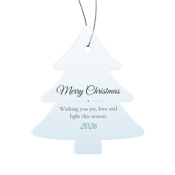 Merry Christmas 2026 - Acrylic Tree Ornament